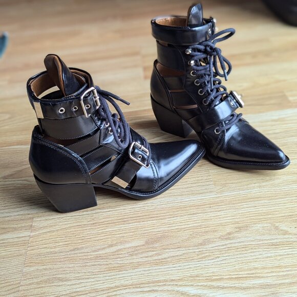 CHLOE Rylee Cut out booties size 38 - Picture 2 of 4